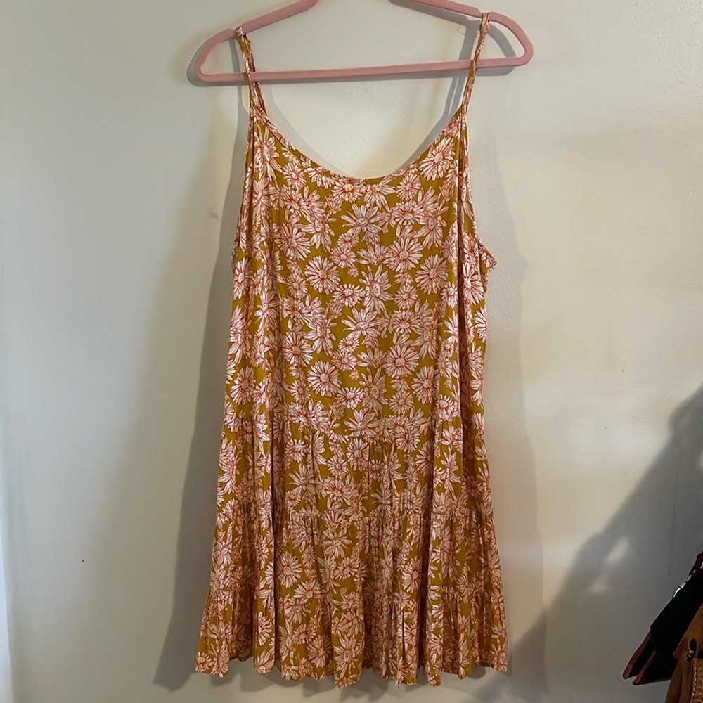 Wild Fable Mini Dress - Mustard orange Sunflower